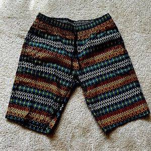 Printed Drawstring Shorts